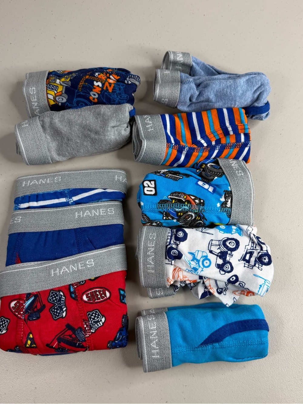 Hanes Boys Tagless Super Soft Boxer Briefs 10 Pack Size 2T/3T Multicolor New